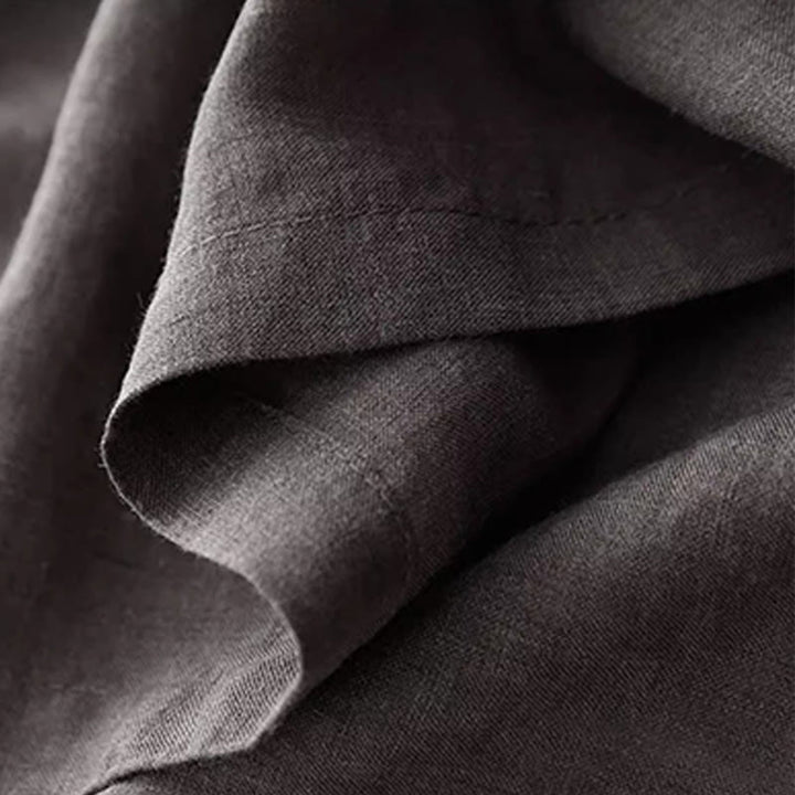 Buddha Stones décontracté en coton et lin pour femme, motif patchwork de broderies de couleur pure, sans manches, col ras du cou - image 16