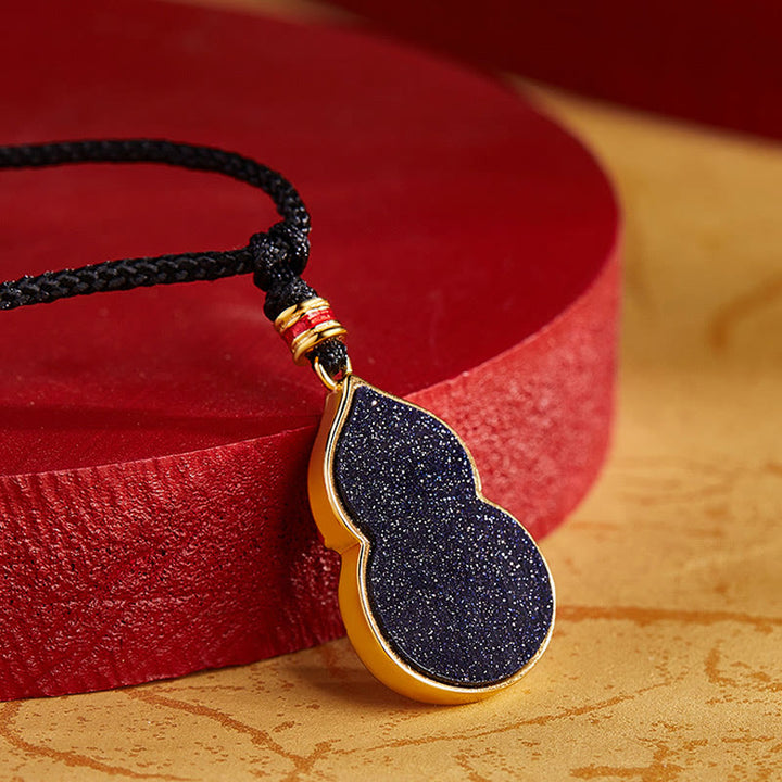 Collier avec pendentif en argent sterling 925 et Buddha Stones, motif fleur de pêcher, gourde et chat, protection - image 3