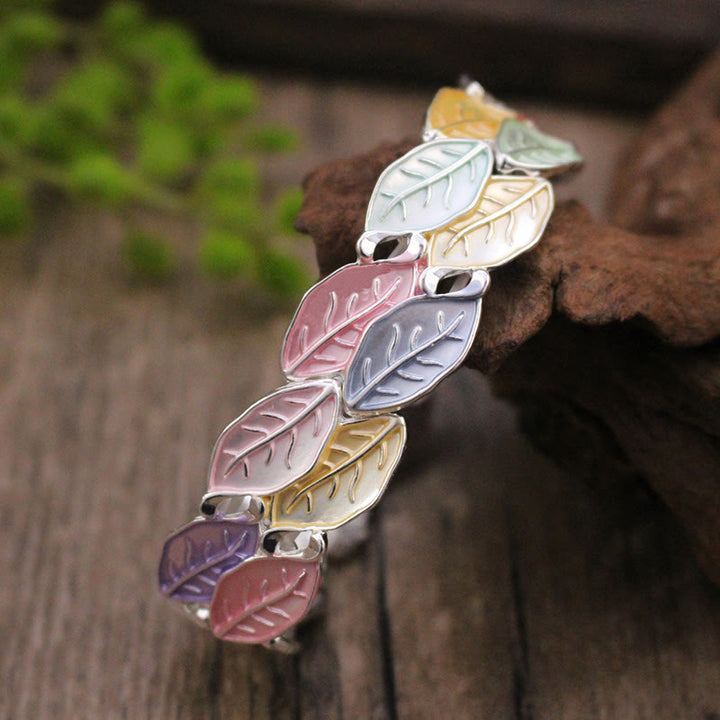 Bracelet élastique porte-bonheur en alliage avec Buddha Stones colorées