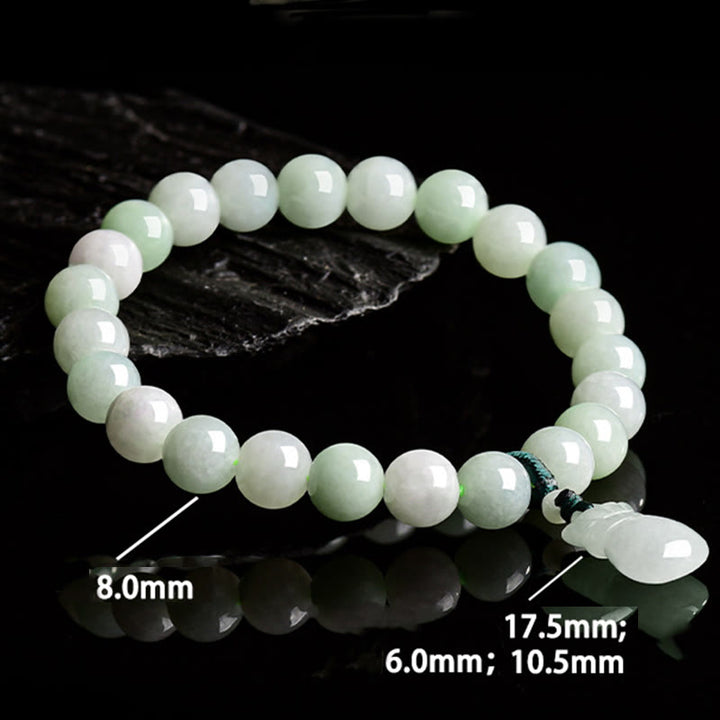 Bracelet porte-bonheur en jade naturel avec Buddha Stones