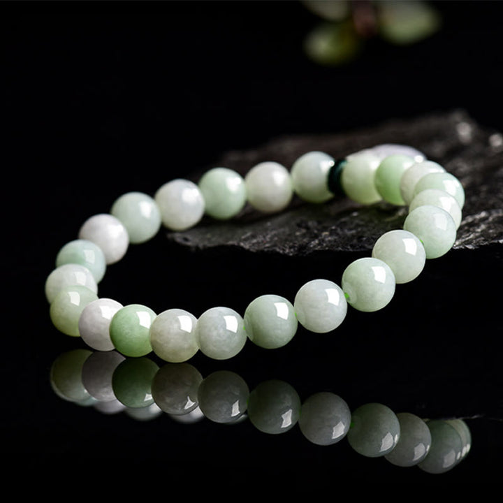 Bracelet porte-bonheur en jade naturel avec Buddha Stones