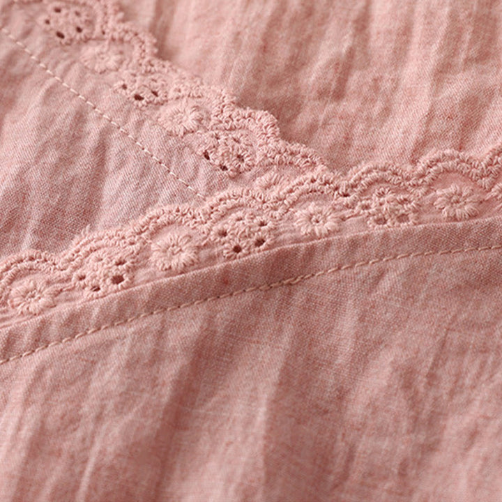 Débardeur vintage sans manches à lacets latéraux et col en V pour femme avec Buddha Stones - image 2