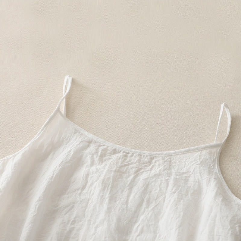 Débardeur vintage sans manches à lacets latéraux et col en V pour femme avec Buddha Stones - image 6