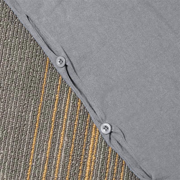 Pantalon décontracté en coton et lin pour femme, couleur pure, Buddha Stones boutons creux et poches - image 43