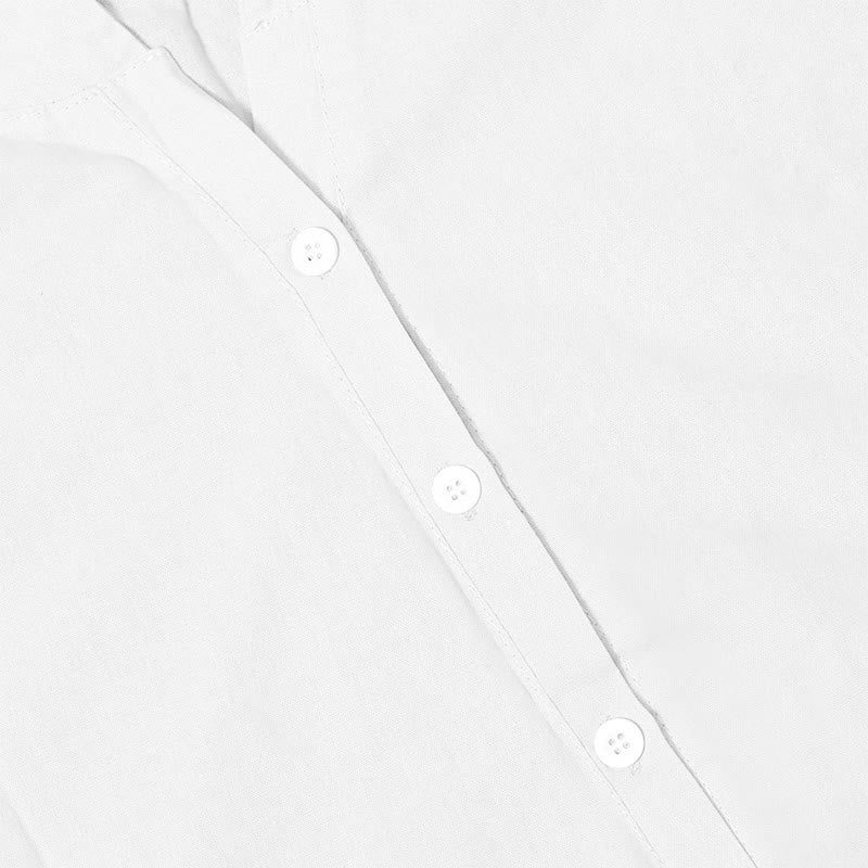 Chemise décontractée à manches courtes et col cranté pour femme avec boutons Buddha Stones - image 16