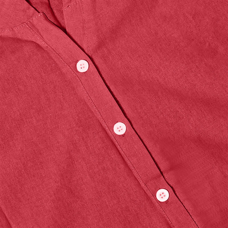 Chemise décontractée à manches courtes et col cranté pour femme avec boutons Buddha Stones - image 33