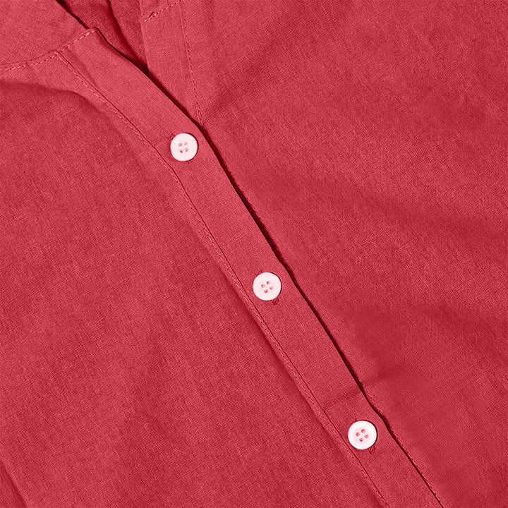 Chemise décontractée à manches courtes et col cranté pour femme avec boutons Buddha Stones - image 33