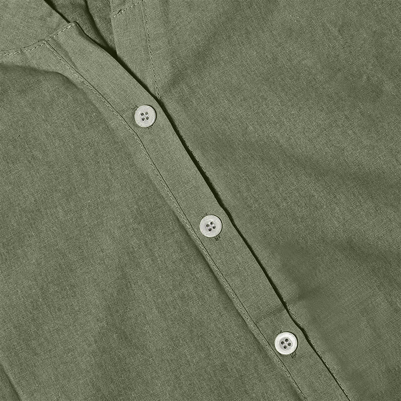 Chemise décontractée à manches courtes et col cranté pour femme avec boutons Buddha Stones - image 39