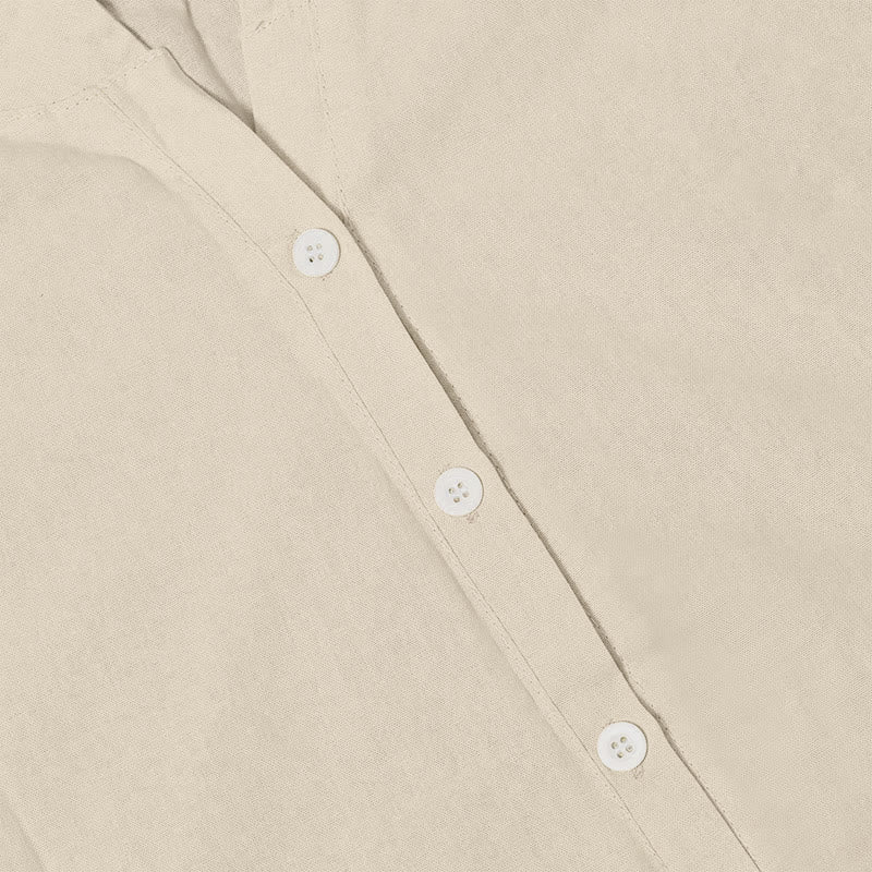 Chemise décontractée à manches courtes et col cranté pour femme avec boutons Buddha Stones - image 42