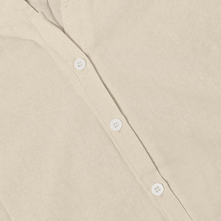 Chemise décontractée à manches courtes et col cranté pour femme avec boutons Buddha Stones - image 42