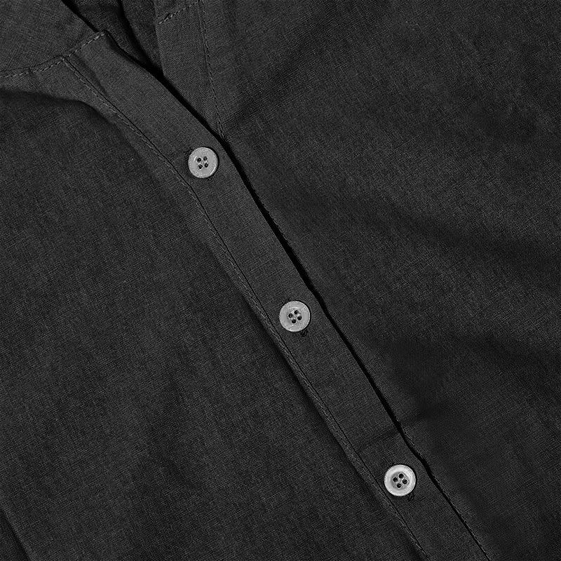 Chemise décontractée à manches courtes et col cranté pour femme avec boutons Buddha Stones - image 54