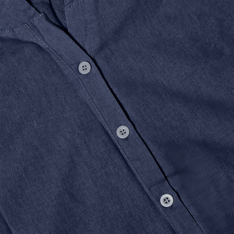 Chemise décontractée à manches courtes et col cranté pour femme avec boutons Buddha Stones - image 59