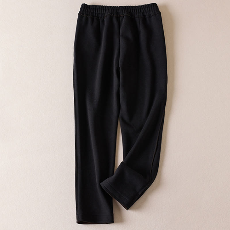 Pantalon large décontracté en coton avec cordon de serrage et poches pour femme Motif Buddha Stones - image 11