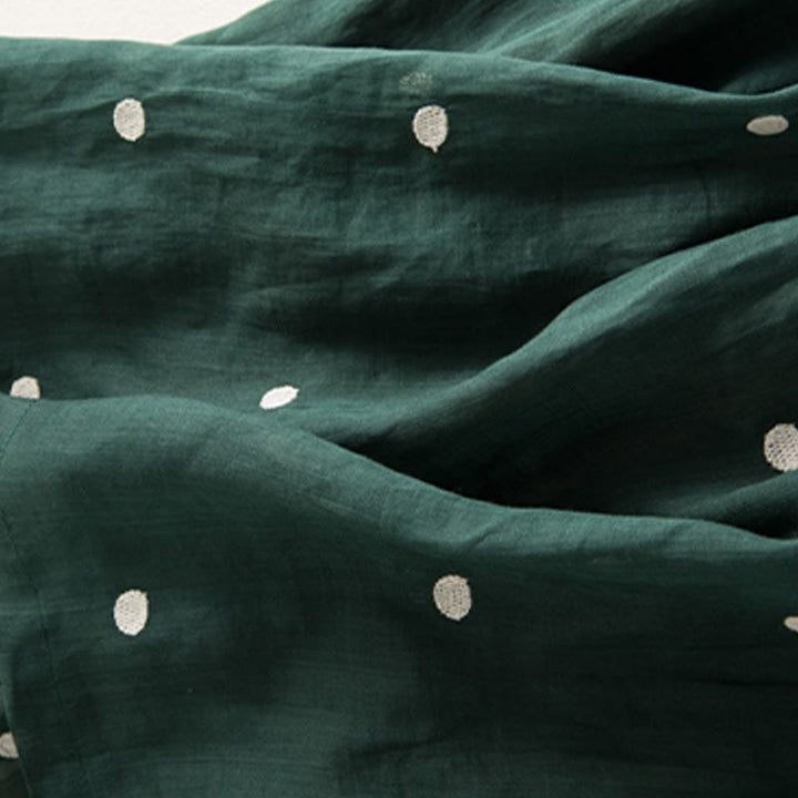 Jupe plissée pour femme à motif artistique vintage à pois Buddha Stones - image 13