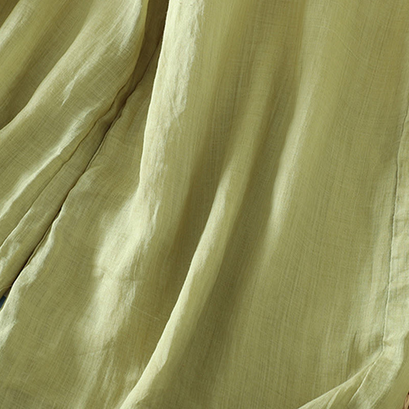 Pantalon large décontracté en polyester avec poches et ruban élastique pour femme, style Buddha Stones - image 12