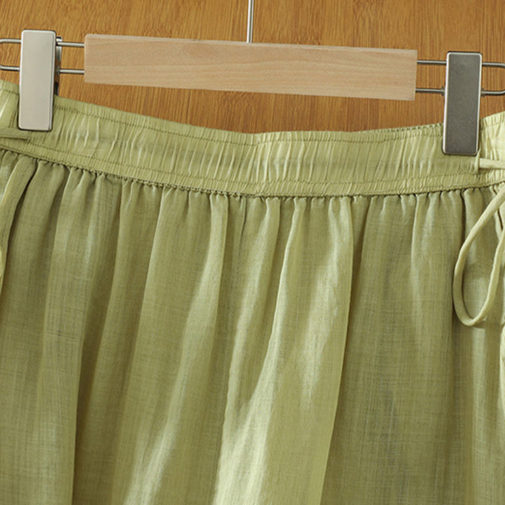 Pantalon large décontracté en polyester avec poches et ruban élastique pour femme, style Buddha Stones - image 10