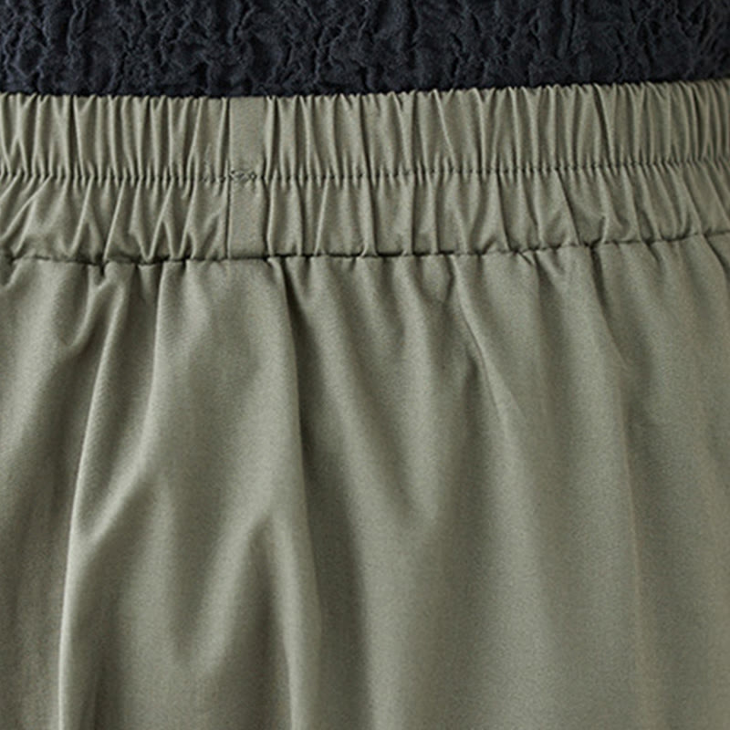 Jupe plissée en coton pour femme, décontractée et d'été, motif Buddha Stones , couleur pure - image 9