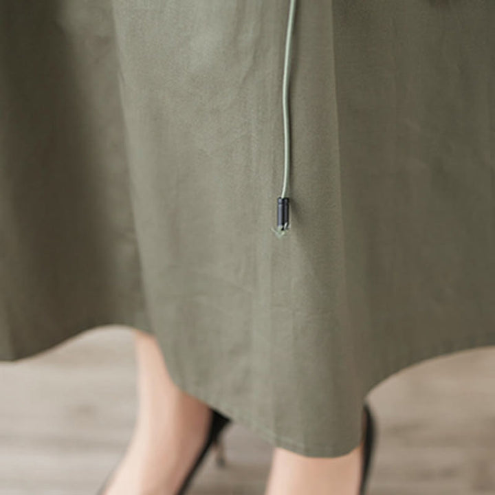 Jupe plissée en coton pour femme, décontractée et d'été, motif Buddha Stones , couleur pure - image 11