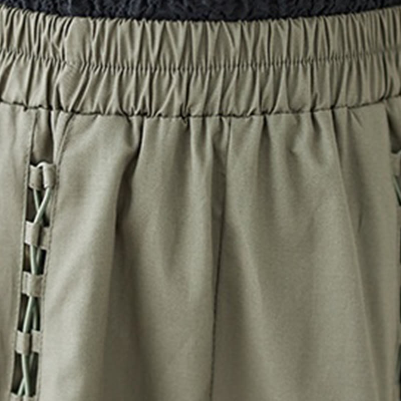 Jupe plissée en coton pour femme, décontractée et d'été, motif Buddha Stones , couleur pure - image 8