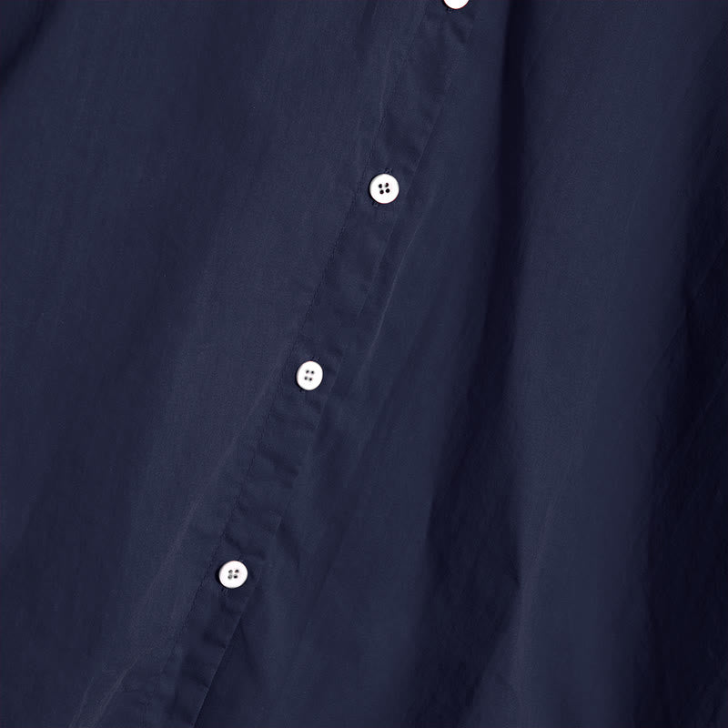 Chemise d'été décontractée en coton et lin pour femme, col cranté, manches courtes, motif Buddha Stones - image 4