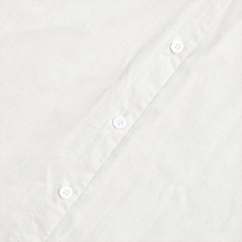 Chemise d'été décontractée en coton et lin pour femme, col cranté, manches courtes, motif Buddha Stones - image 33