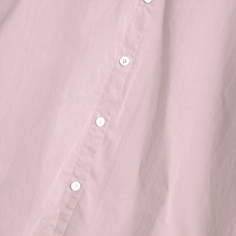 Chemise d'été décontractée en coton et lin pour femme, col cranté, manches courtes, motif Buddha Stones - image 40