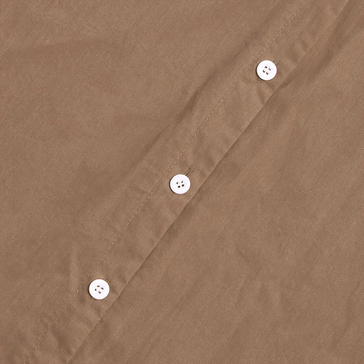 Chemise d'été décontractée en coton et lin pour femme, col cranté, manches courtes, motif Buddha Stones - image 57