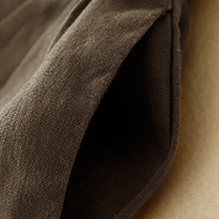 Short d'été décontracté en coton et lin avec poches pour femme Motif Buddha Stones - image 10