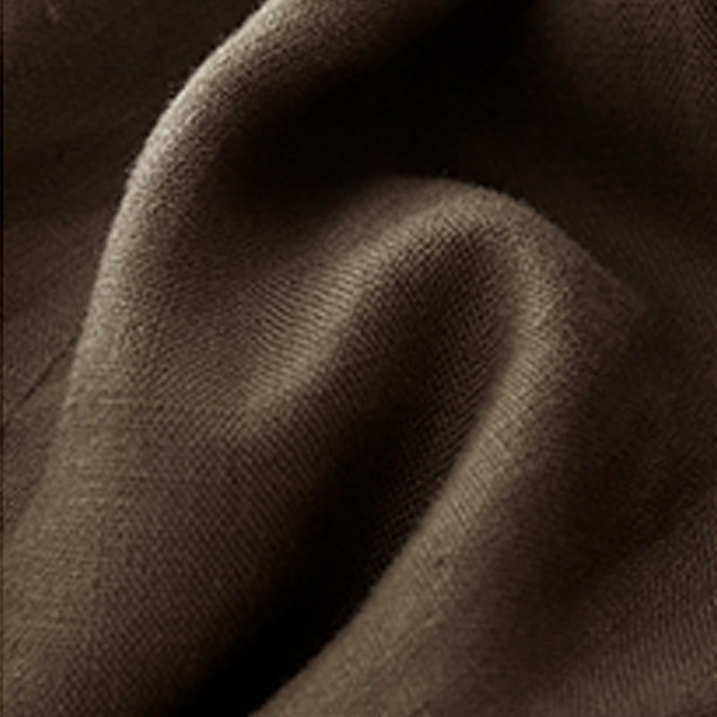 Short d'été décontracté en coton et lin avec poches pour femme Motif Buddha Stones - image 12