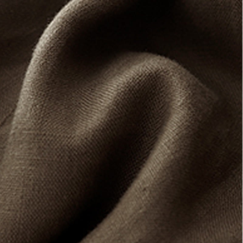 Short d'été décontracté en coton et lin avec poches pour femme Motif Buddha Stones - image 14