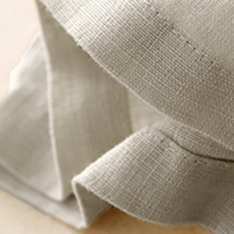 Short d'été décontracté en coton et lin avec poches pour femme Motif Buddha Stones