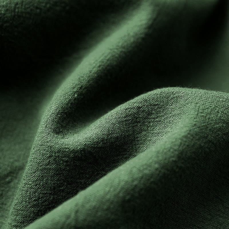 T-shirt décontracté à manches courtes et col rond pour femme, en coton, avec boutons en jacquard et Buddha Stones , couleur unie, été - image 9