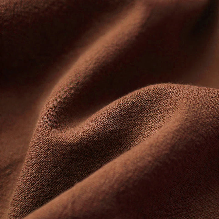 T-shirt décontracté à manches courtes et col rond pour femme, en coton, avec boutons en jacquard et Buddha Stones , couleur unie, été - image 29