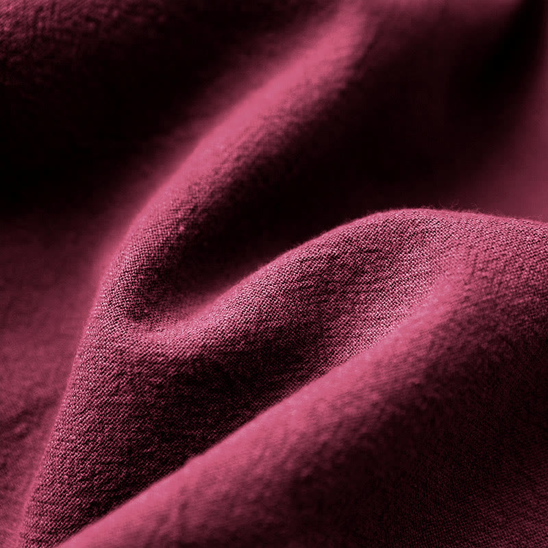 T-shirt décontracté à manches courtes et col rond pour femme, en coton, avec boutons en jacquard et Buddha Stones , couleur unie, été - image 34