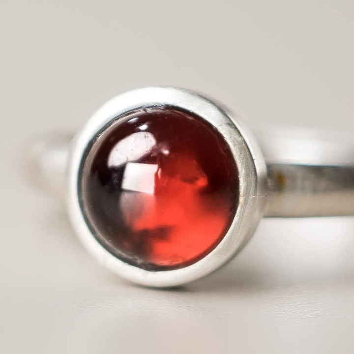 Bague de protection réglable en argent sterling 925 et grenat naturel Buddha Stones - image 3