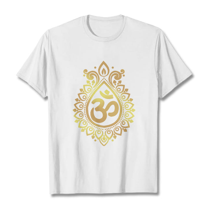 T-shirt Buddha Stones Goutte d'eau Motif OM - Blanc - 2XL - image 5