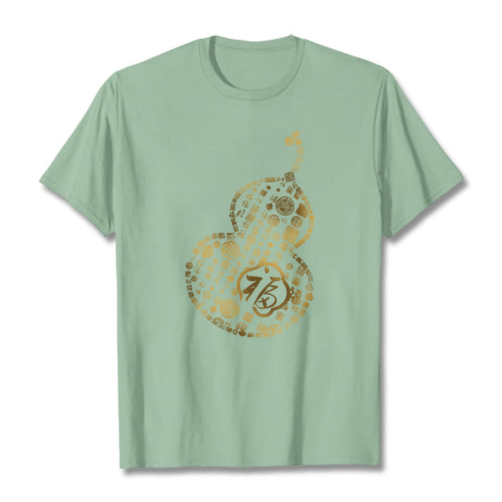 T-shirt avec le personnage de Buddha Stones Gourd Fu - Vert pâle - 2XL - image 14