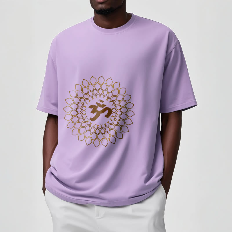 T-shirt avec motif losange et Buddha Stones et OM - image 17