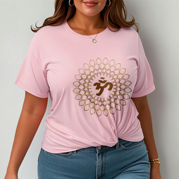 T-shirt avec motif losange et Buddha Stones et OM - image 13