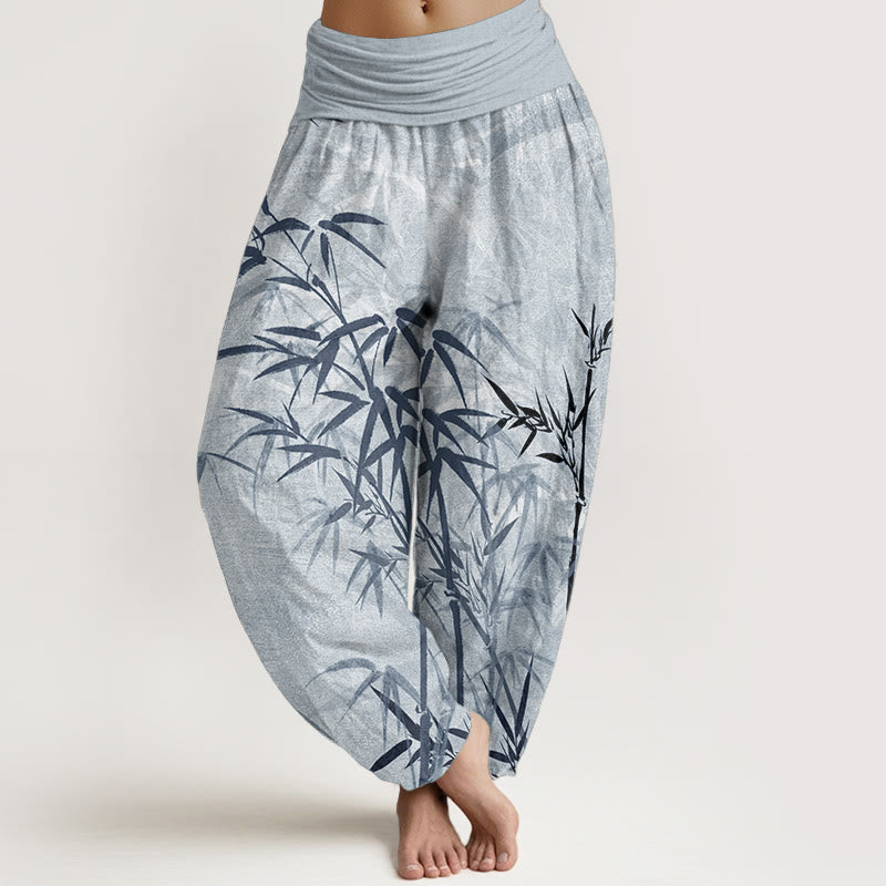 Pantalon Buddha Stones de bambou et taille élastique pour femme