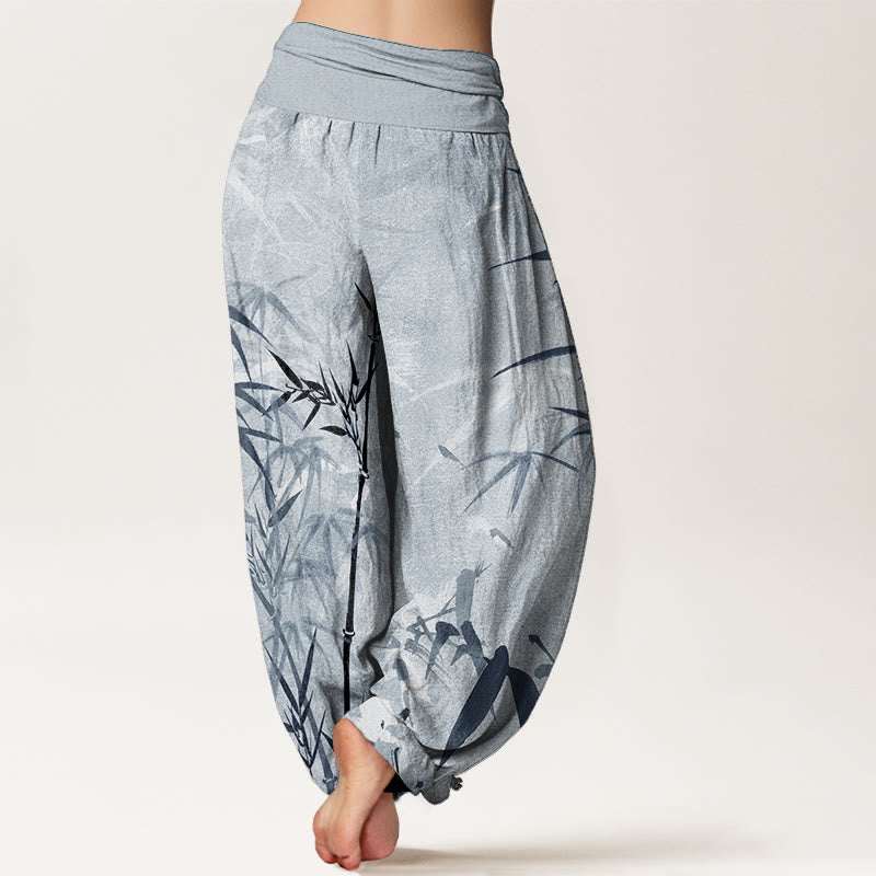 Pantalon Buddha Stones de bambou et taille élastique pour femme