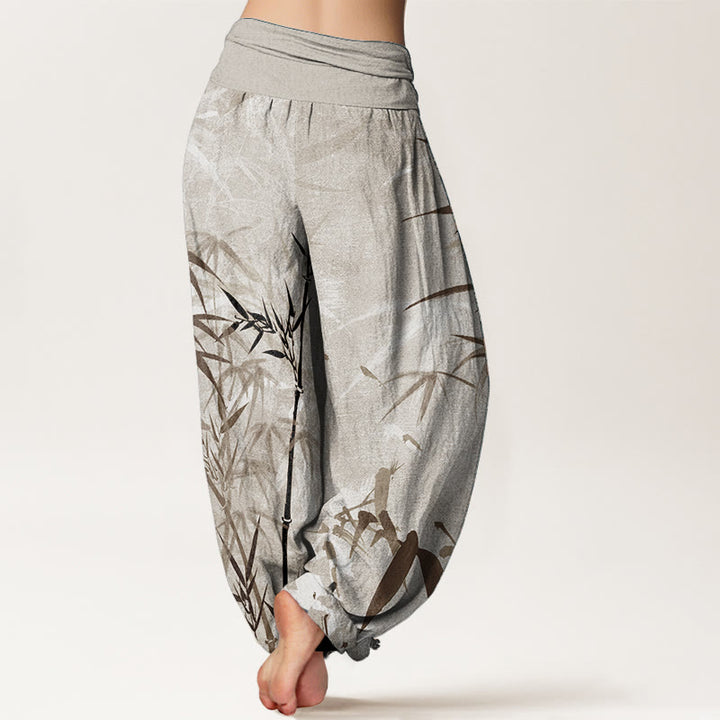 Pantalon Buddha Stones de bambou et taille élastique pour femme