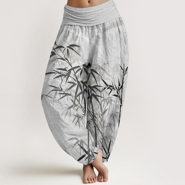 Pantalon Buddha Stones de bambou et taille élastique pour femme