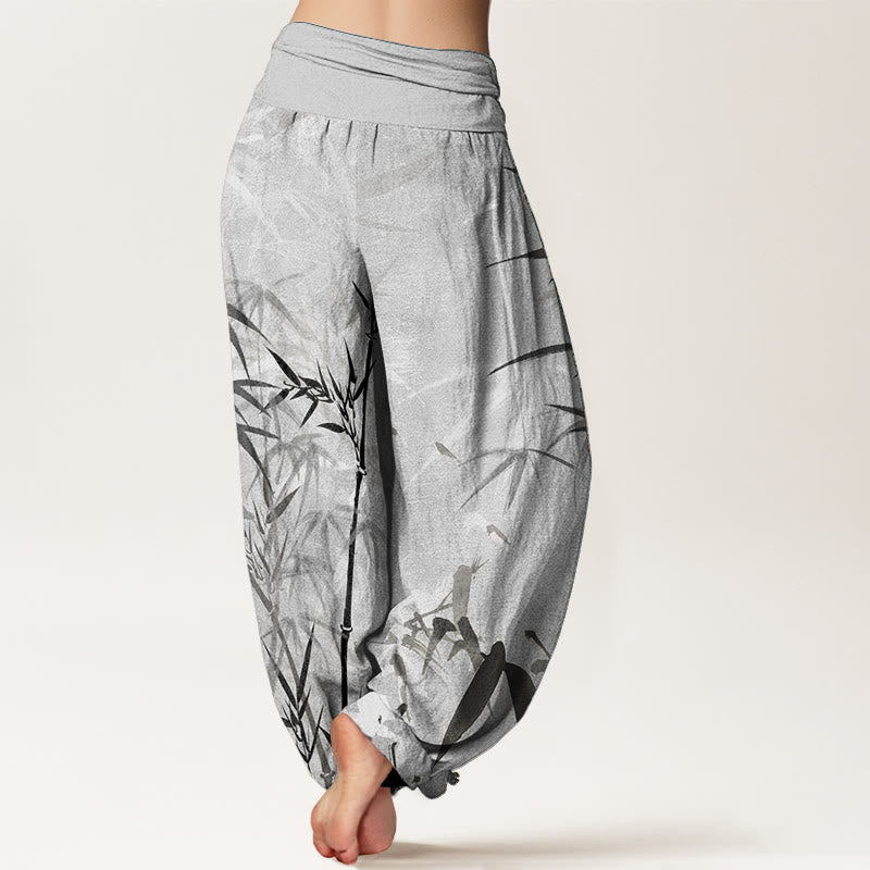 Pantalon Buddha Stones de bambou et taille élastique pour femme