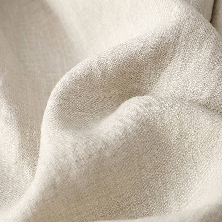 Pantalon décontracté à jambes larges en coton et lin pour femme, couleur unie, avec cordon de serrage, longueur 7-8, avec poches , Buddha Stones printemps - image 16