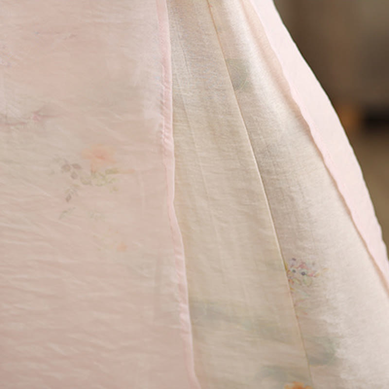 Pantalon large en coton avec poches pour femme, imprimé vintage Buddha Stones, motif végétal, double épaisseur - image 26