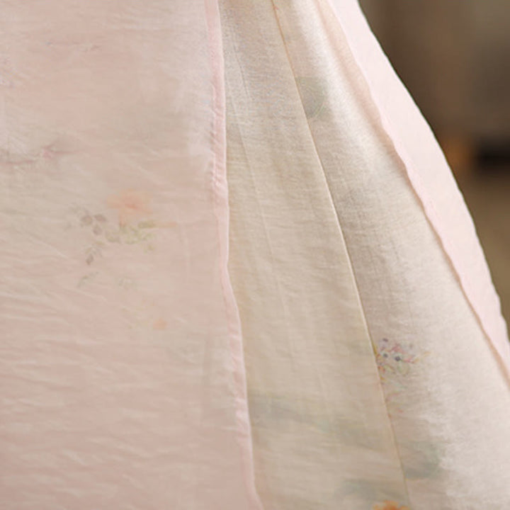 Pantalon large en coton avec poches pour femme, imprimé vintage Buddha Stones, motif végétal, double épaisseur - image 26