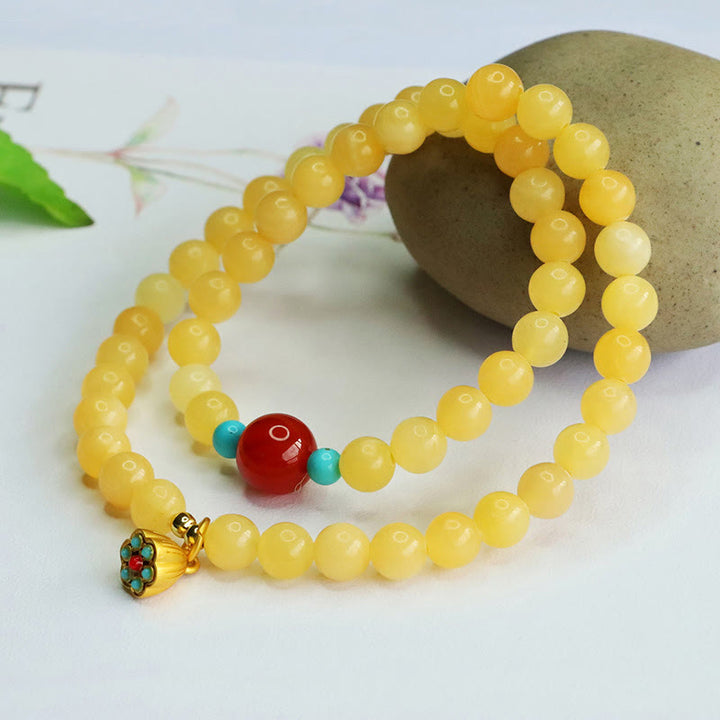 Bracelet porte-bonheur en Buddha Stones