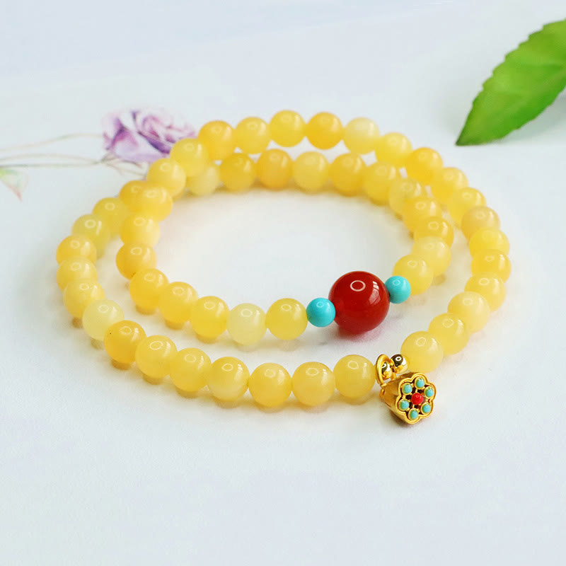 Bracelet porte-bonheur en Buddha Stones