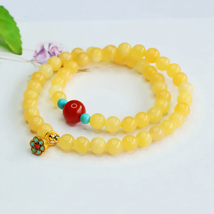 Bracelet porte-bonheur en Buddha Stones